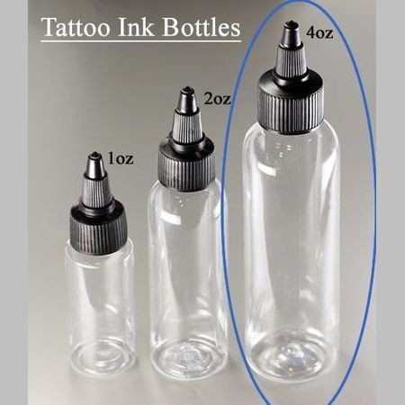 Shaped Twist Top Tattoo Ink Bottles