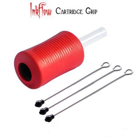 Inkflow 30mm Disposable Cartridge Grip - Red (Box of 10pcs)