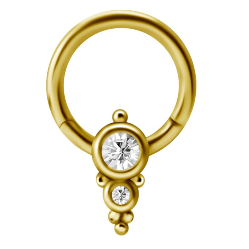 GOLD PVD JEWELLED HINGED RING FOR SMILEY (GUM PROTECTING BACK) BG-JHBCD-03