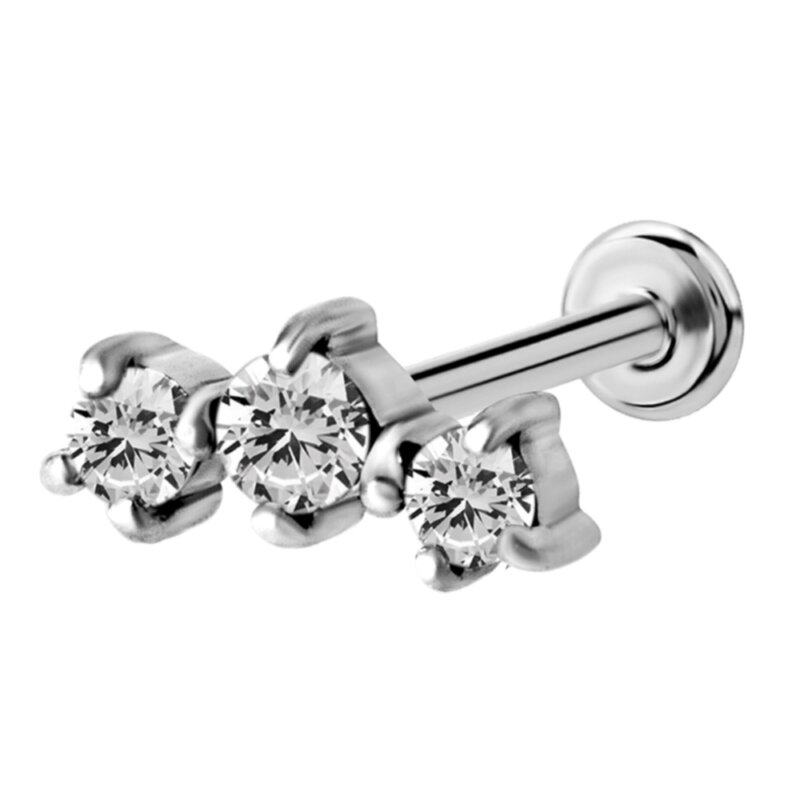 SS316L INT. THR. MICRO LABRETS (0.8MM) SET W. PREMIUM ZIRCONIA BILNSG-05