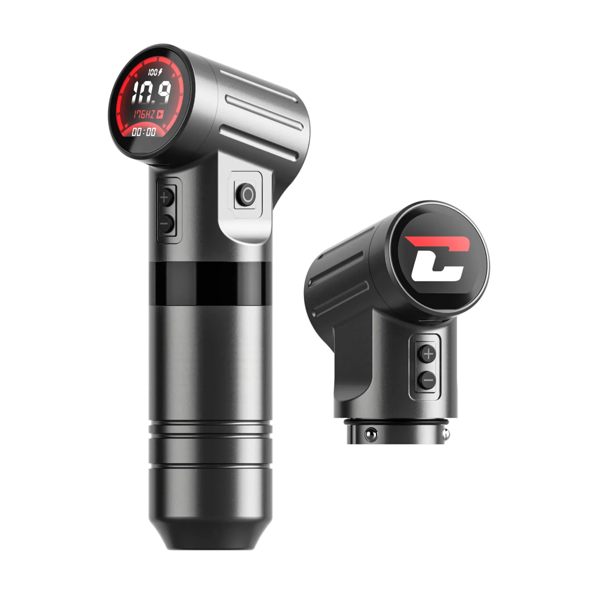 CNC HAMMER–4.0mm Stroke Grey Wireless Tattoo Machine